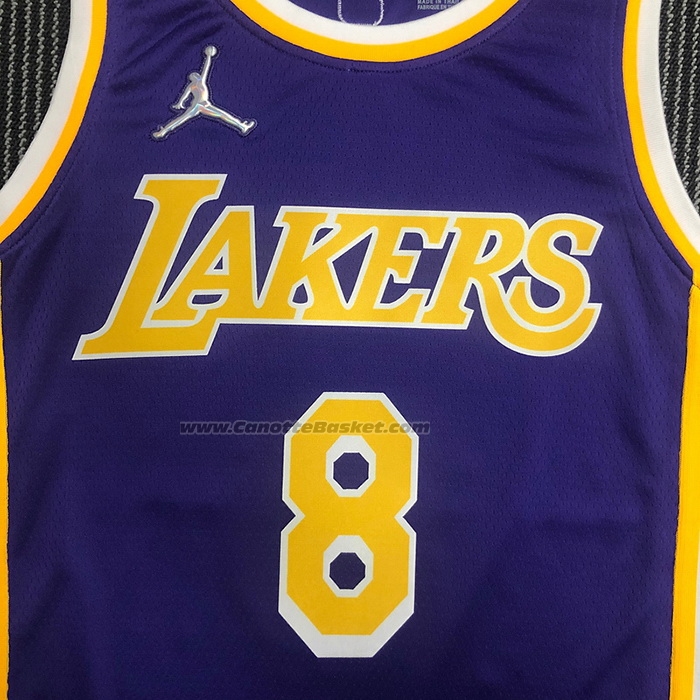 Maglia Los Angeles Lakers Kobe Bryant #8 Statement 2021-22 Viola